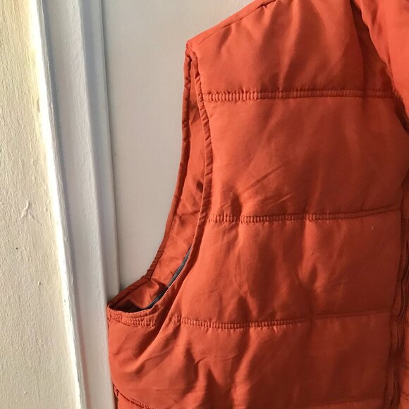 Men's Field and Stream Burnt Orange Bubble Vest - Size 3X - Picture 3 of 7